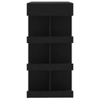 Tavolo da Bar Salvaspazio Compatto con Scaffali - 100x50x101.5 cm - Design Moderno in Nero